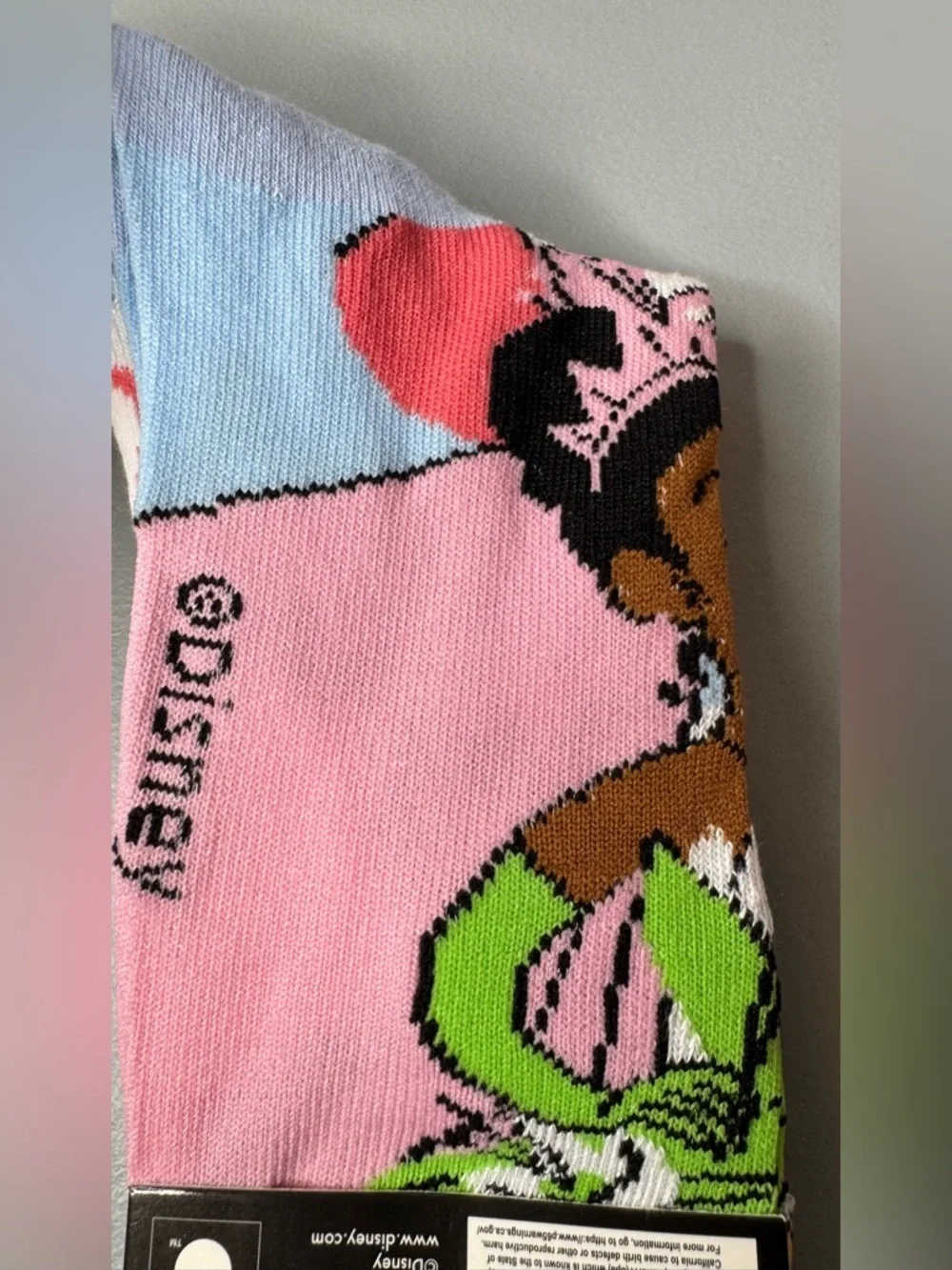 Disney princesses Crew Socks Ariel Cinderella Tiana novelty casual floral cute